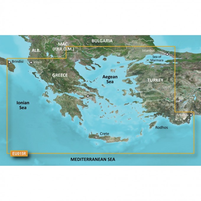 Карта GARMIN Эгейское и Мраморное море g3 Vision VEU015R Карта GARMIN Эгейское и Мраморное море g3 Vision VEU015R