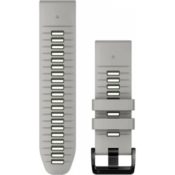 Ремешок для смарт часов GARMIN QUICKFIT 26 WATCH BANDS FOG GREY/MOSS SILICONE